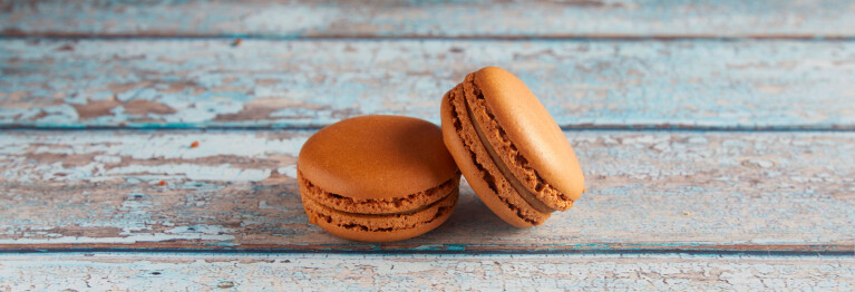 Brown Maple Taffy Macarons