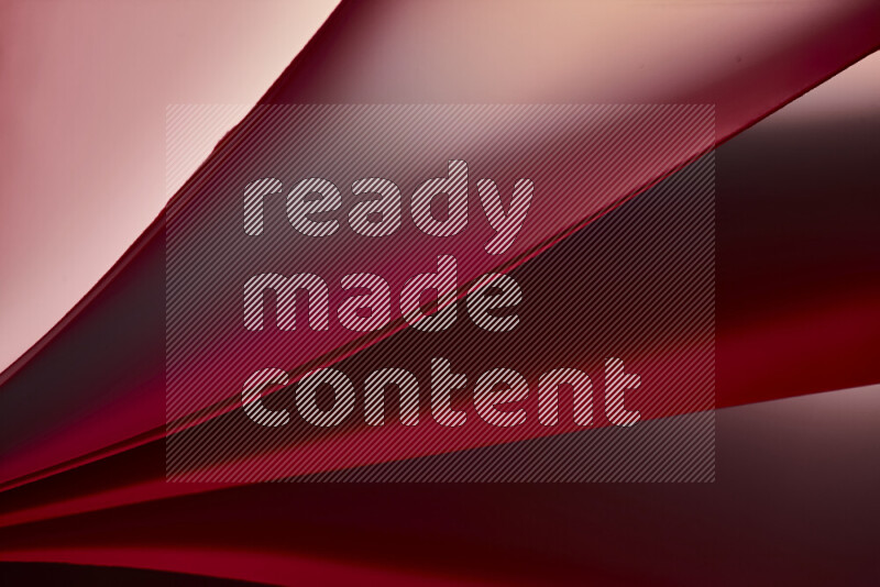 An abstract art piece displaying smooth curves in warm and cold gradients created by colored light