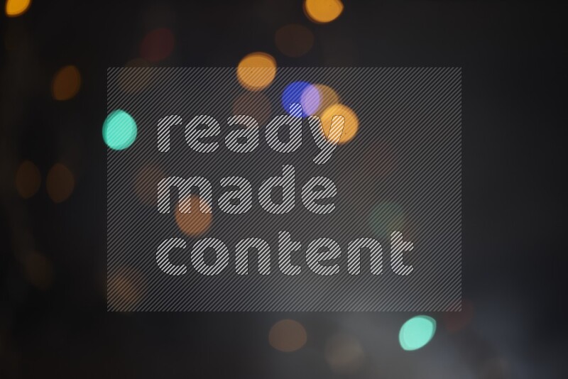 Abstract bokeh light with flare haze