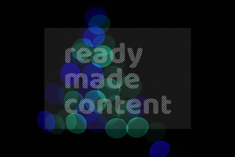 Bokeh light in multicolor