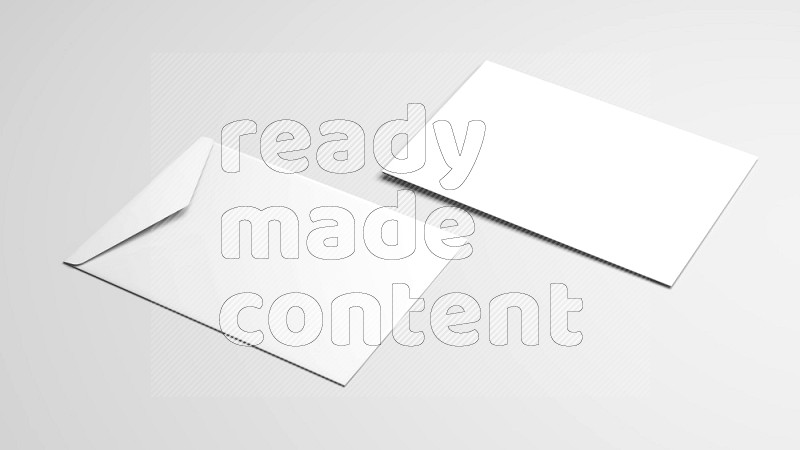 Corporate Stationery Elements, Blank White Textured Brand ID, On White Background