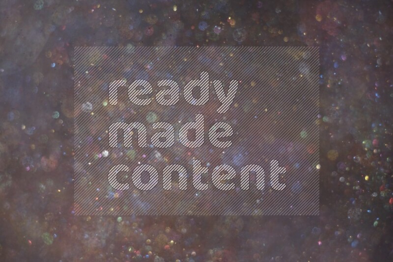 Multicolored glitter powder isolated on black background