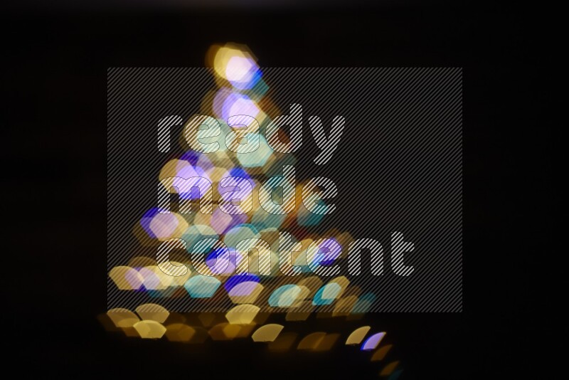 Bokeh light in geometric shape