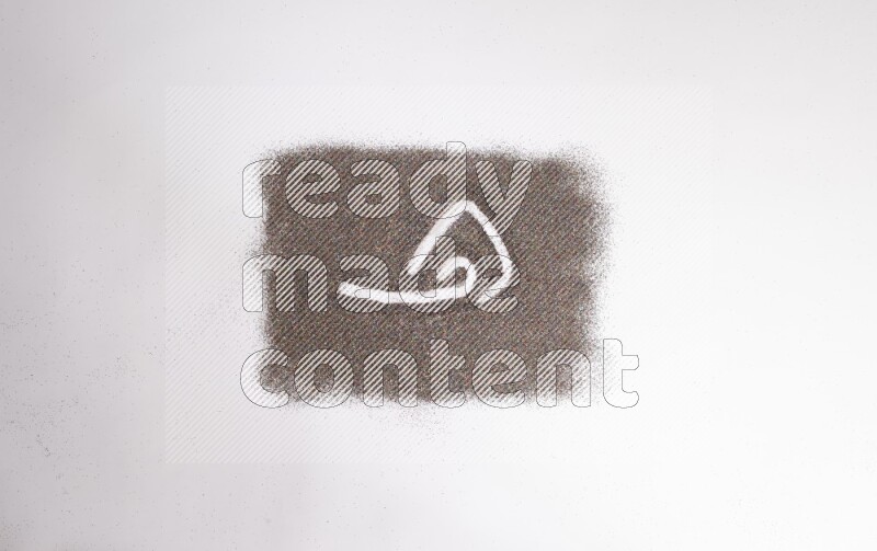 Arabic alphabets written with glitter on white background