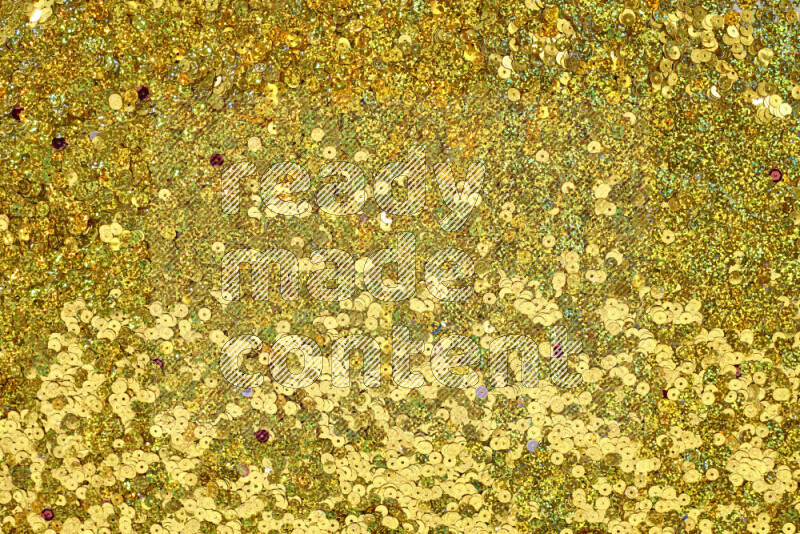 Multicolored flat sequins on grey background