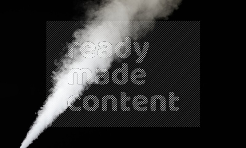 irregular white smoke on black background.