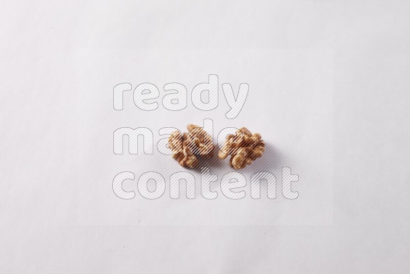 Walnut on white background