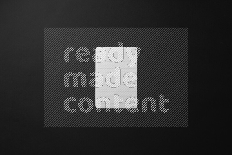 Notebook sheet on black background