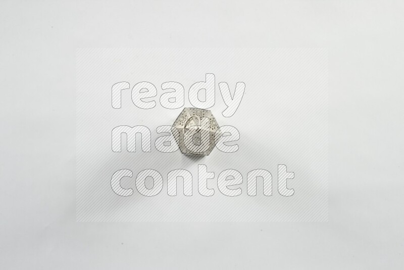 A ramadan lantern placed on white background