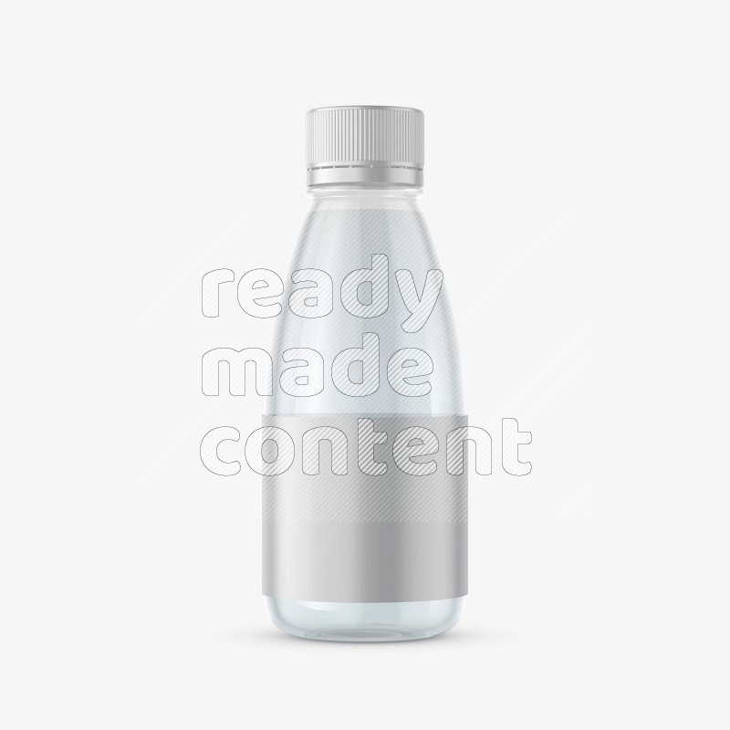 Plastic bottle mockup with a label isolated on white background 3d rendering