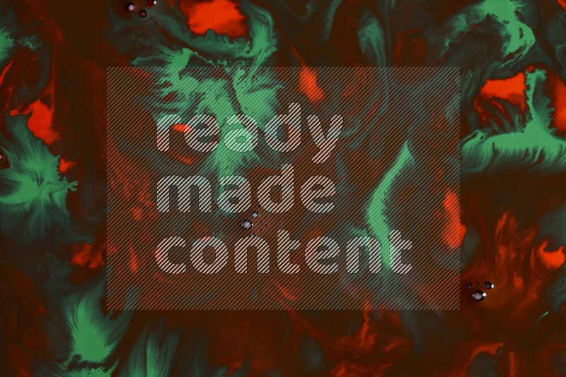 خلفية ملونة مع مزيج من ألوان الطلاء الأحمر والأخضر