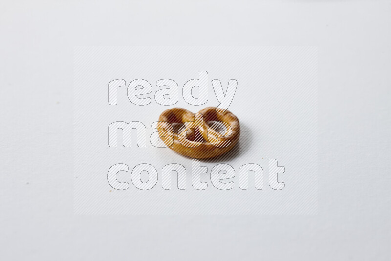 Pretzels snacks on white background