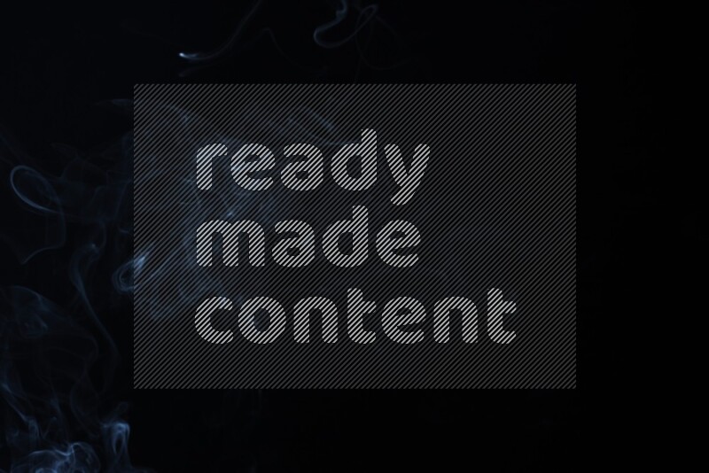 Wavy smoke motion in blue