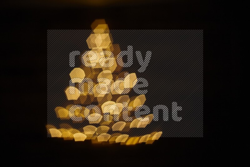 Bokeh light in geometric shape