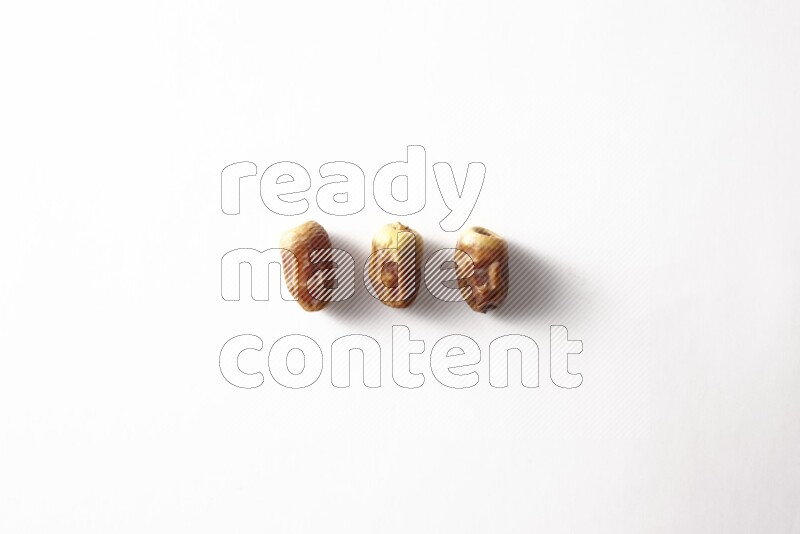 Dates on white background