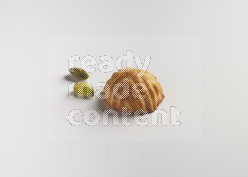 Single Piece of Maamoul direct on white background