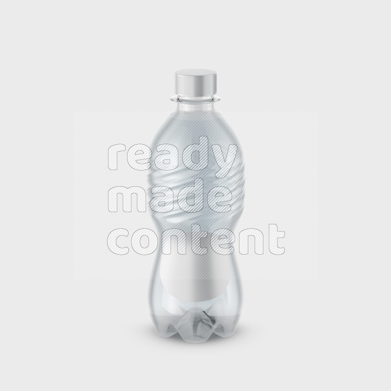 Plastic bottle mockup with a label isolated on white background 3d rendering