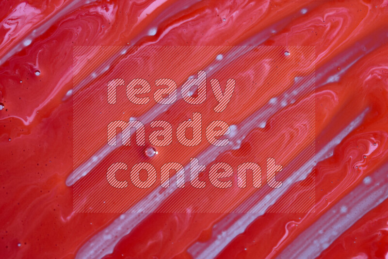 Close-ups of abstract red paint texture in different shapes