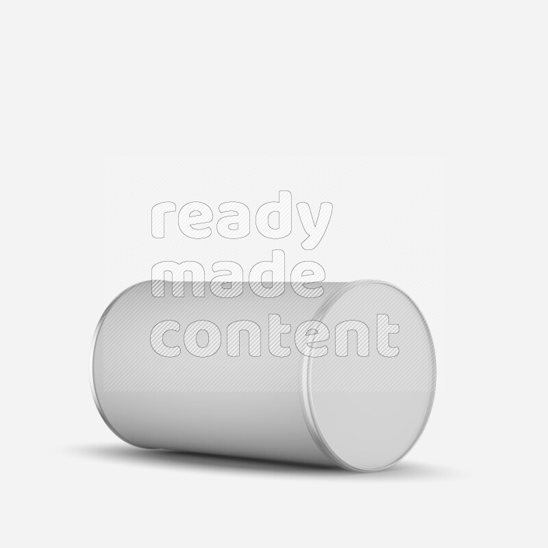 Paper tube mockup with matte label and plastic cap isolated on white background 3d rendering