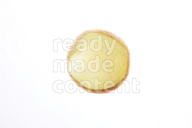 Apple slices on illuminated white background