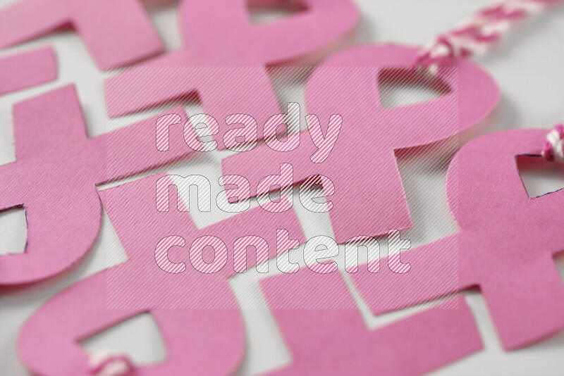 Cancer awareness signs on white background