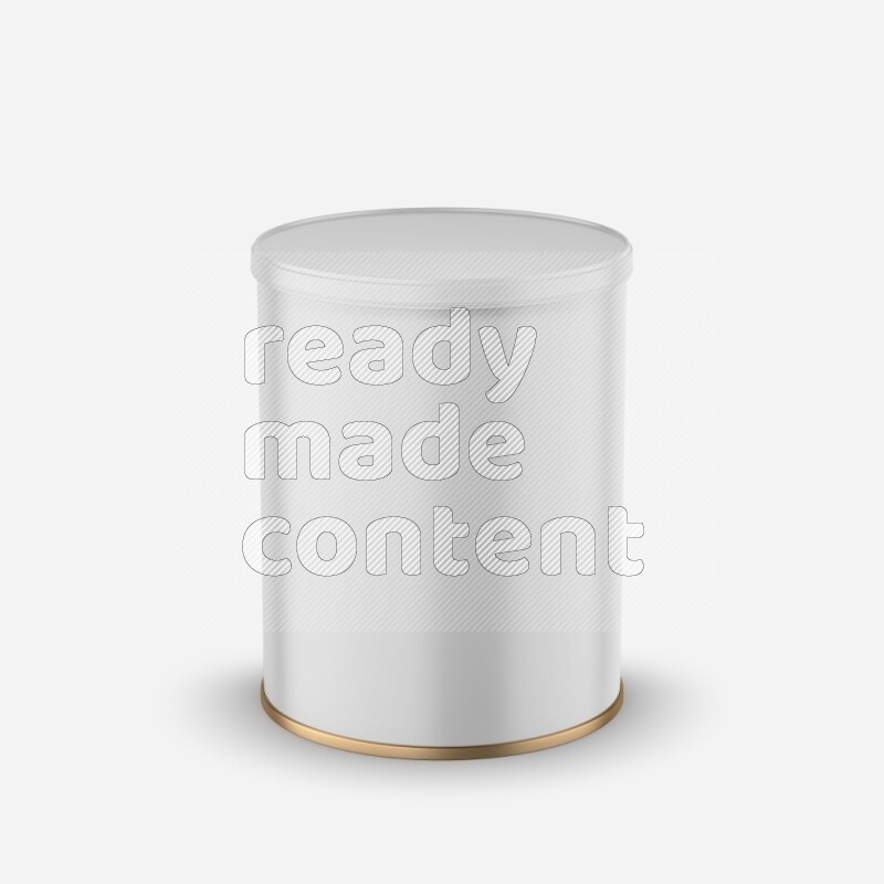 Small paper tube mockup with glossy label and plastic cap isolated on white background 3d rendering