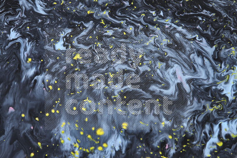 خلفية ملونة مع مزيج من ألوان الطلاء الأزرق والأسود والأصفر