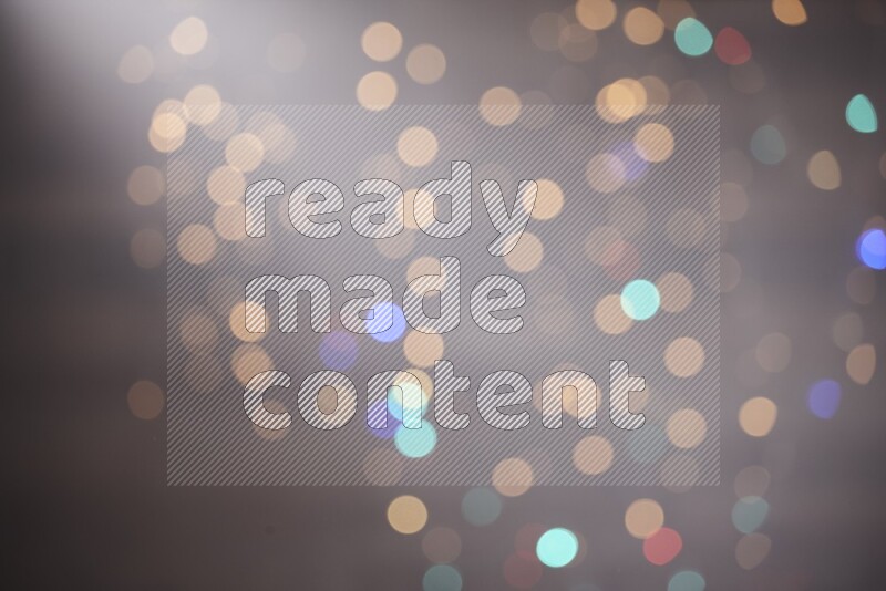 Abstract bokeh light with flare haze