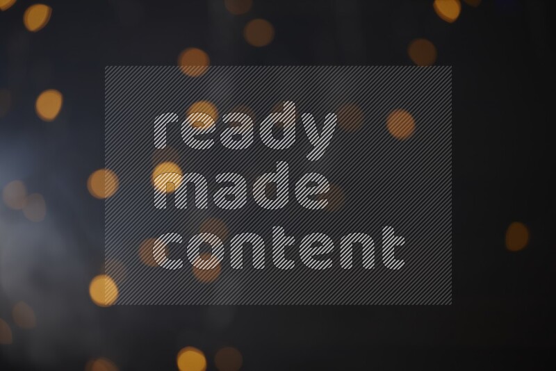 Abstract bokeh light with flare haze