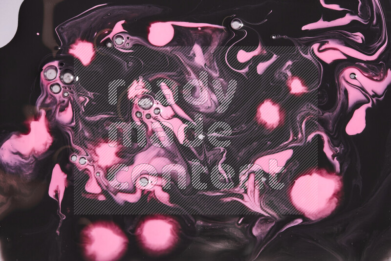 خلفية ملونة مع مزيج من ألوان الطلاء الوردي والاسود