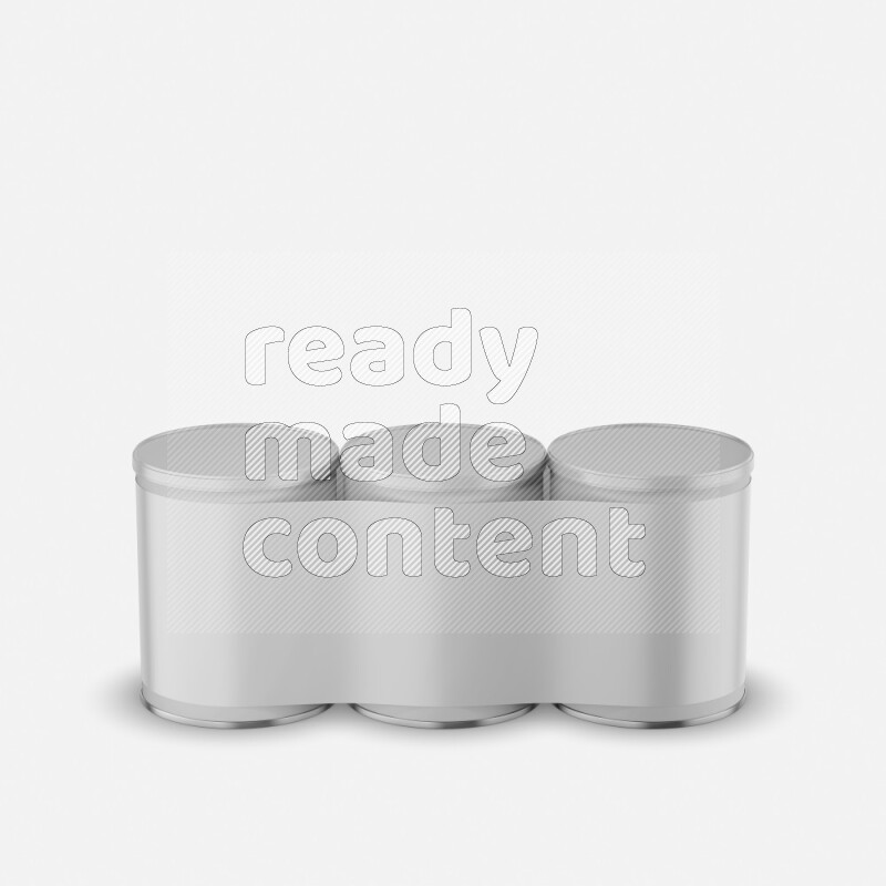 Set of paper tube mockup with glossy label and plastic cap isolated on white background 3d rendering
