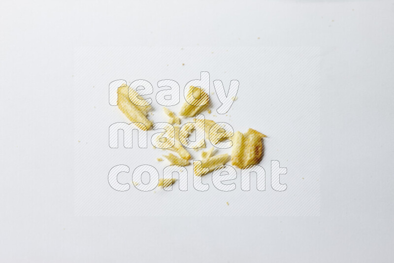 Chips snacks on white background