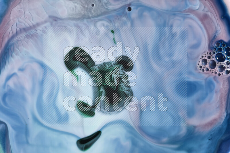 لقطة مقربة لأنماط دوامية باللون الأزرق والوردي والأخضر