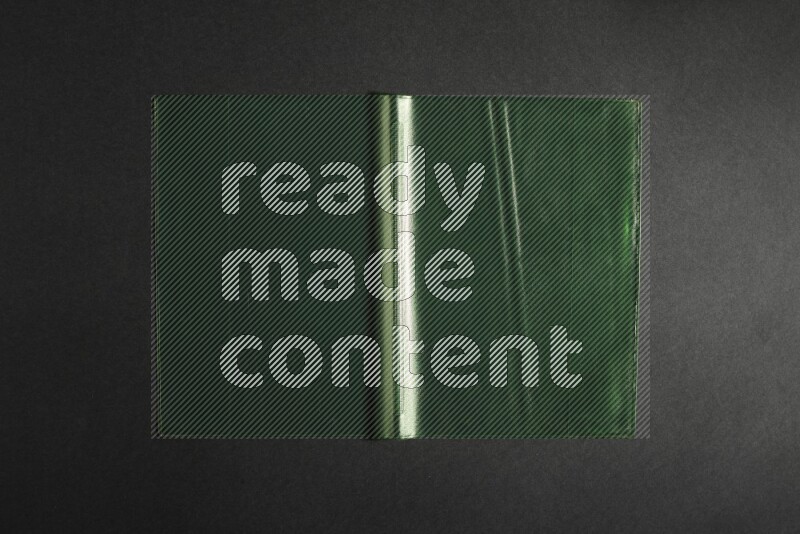 Colored plastic textures on black background