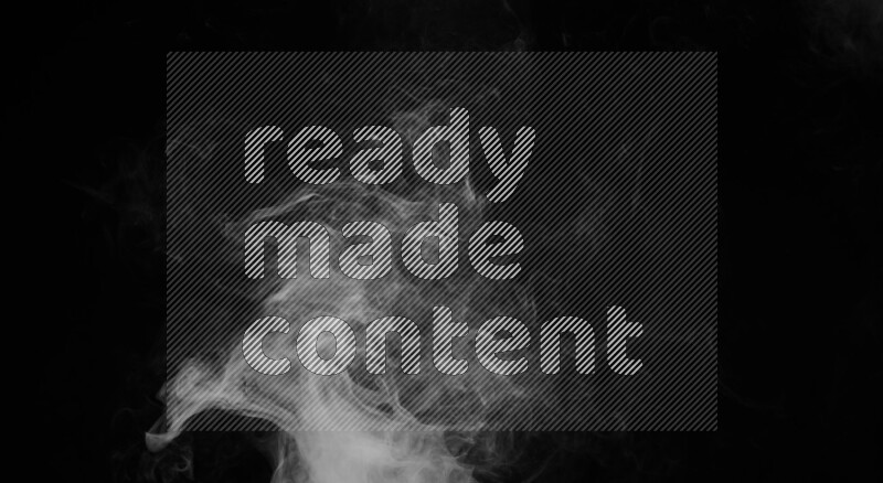 irregular white smoke on black background.