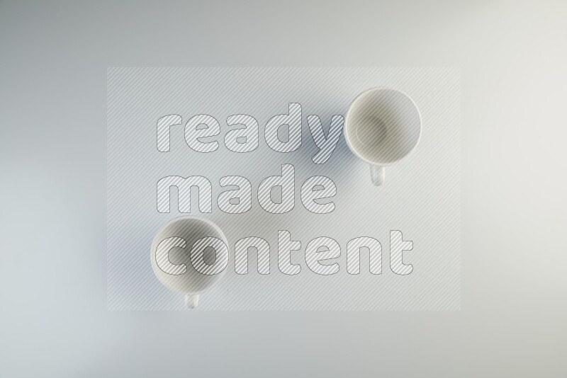 white mug on white background