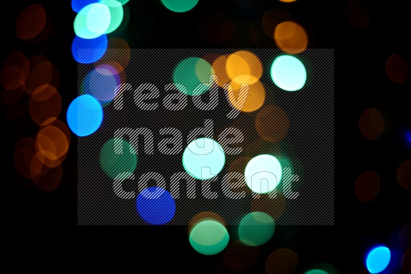 Bokeh light in multicolor