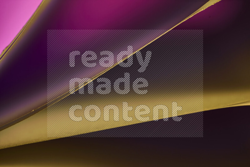 An abstract art piece displaying smooth curves in warm and cold gradients created by colored light