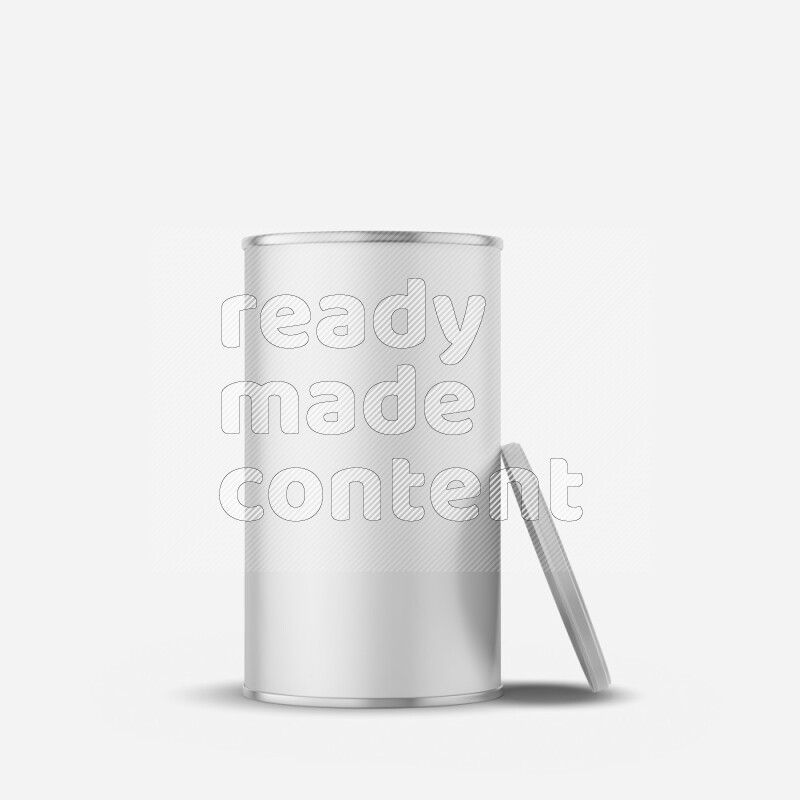 Paper tube mockup with glossy label and plastic cap isolated on white background 3d rendering