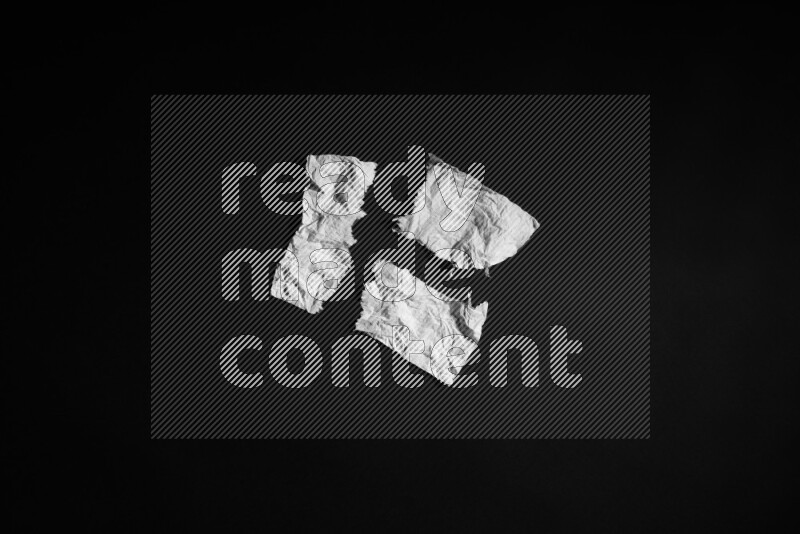 Tissue paper on black background