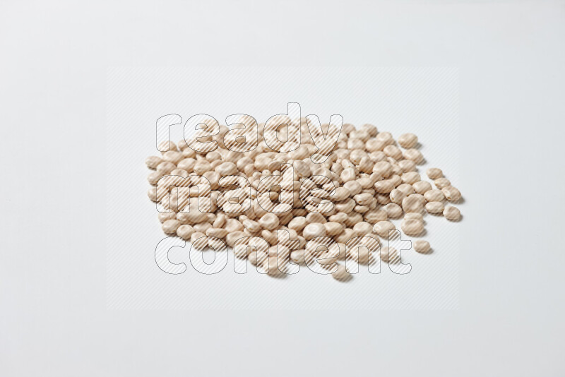 Lupin Beans on white background