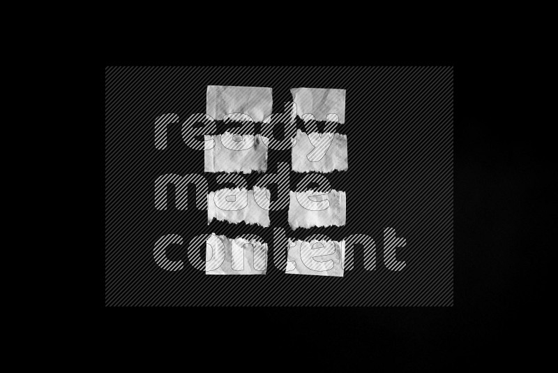 Tissue paper on black background