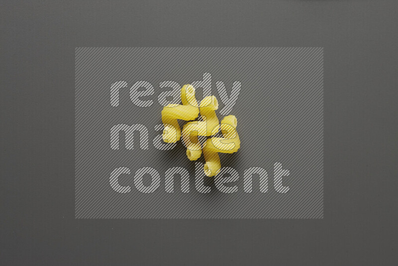 Twist pasta on grey background