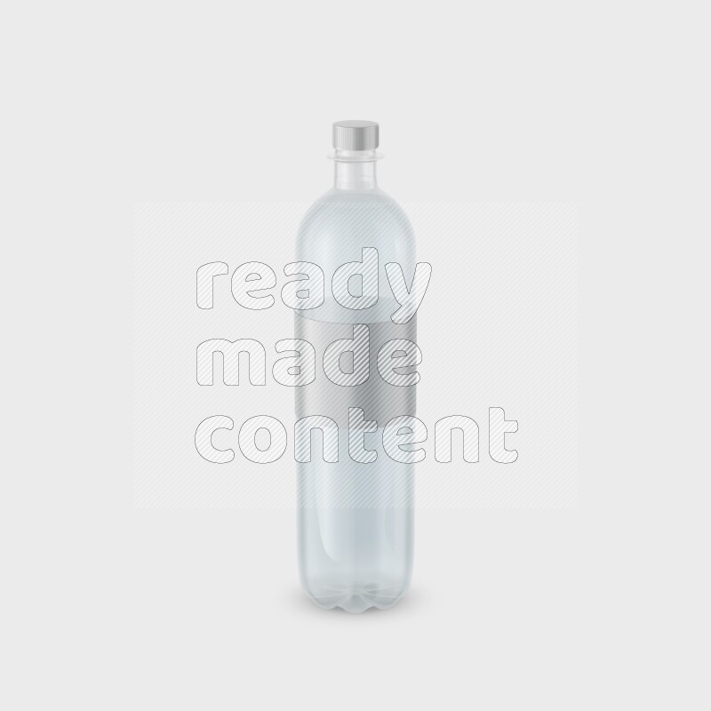 Plastic bottle mockup with a label isolated on white background 3d rendering