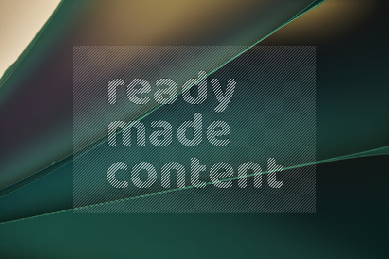 An abstract art piece displaying smooth curves in warm and cold gradients created by colored light