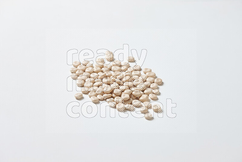 Lupin Beans on white background