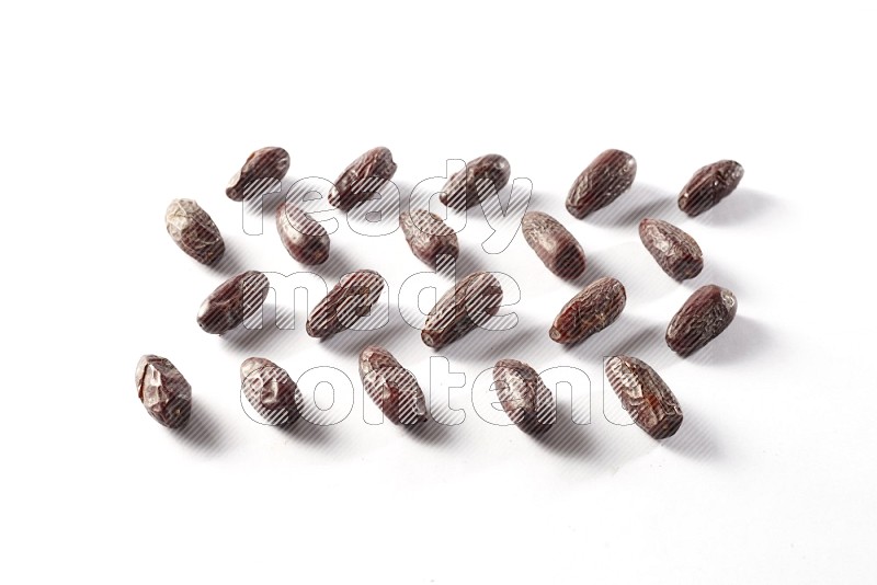 Dates on white background