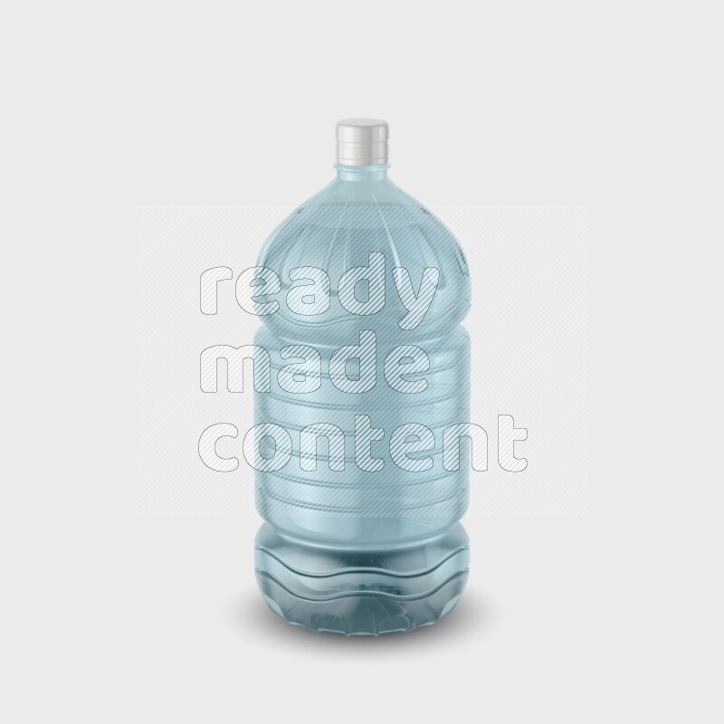 Big plastic water bottle mockup without label isolated on white background 3d rendering