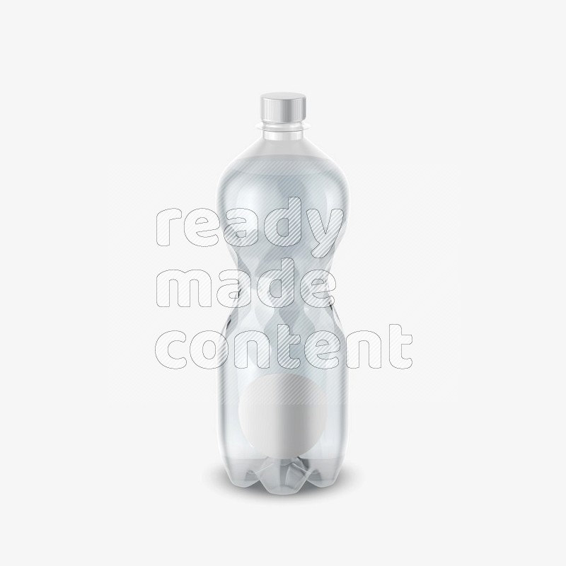Plastic bottle mockup with a label isolated on white background 3d rendering