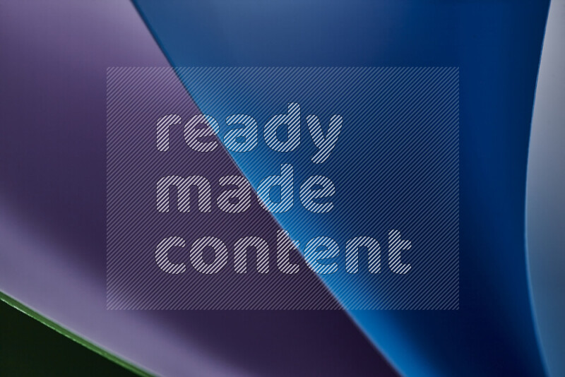 فن تجريدي يعرض المنحنيات المرتبة للأوراق الملونة